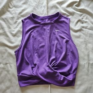 Purple Nike crop top